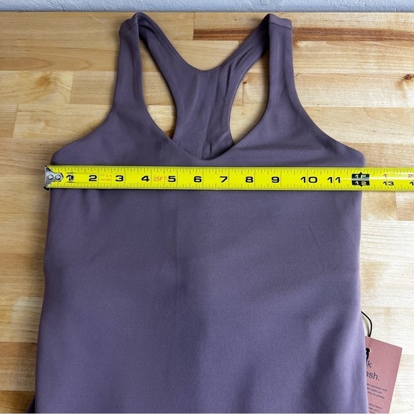 NEW Girlfriend Collective Lola Active Dress with Shorts Fog Brown Size XS - Picture 10 of 11